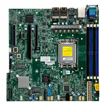 Supermicro MBD-X13SCH-LN4F-O carte mère Micro-ATX, LGA1700, Intel C266, DDR5, 4x 1GbE, IPMI
