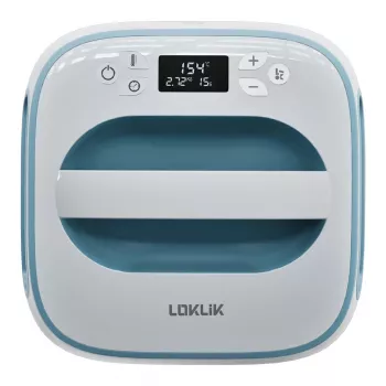 Presse à chaud LOKLIK Easy Heat Press 25,5 x 25,5 cm bleu denim