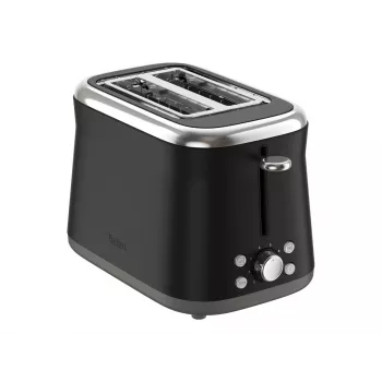 TEFAL Toaster TT7208E0 Collection Retro 850 W 2 fentes acier inoxydable noir