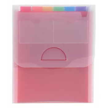 Exacompta CRYSTAL pochette à compartiments verticale, 6 compartiments, A4, transparent (55798E)