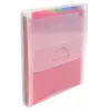 Exacompta CRYSTAL pochette à compartiments verticale, 6 compartiments, A4, transparent (55798E)
