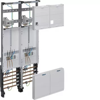 Hager ZK33X3T panneau compteur complet champ 1050mm 2 emplacements compteur 2 champs de distribution NRW SH MV N-Sachsen