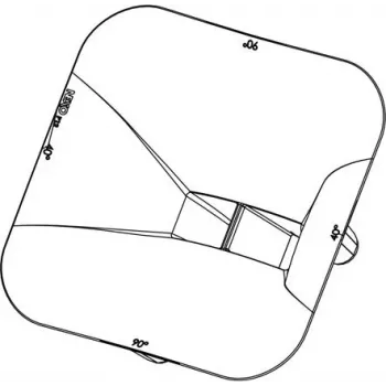 NEXO PNU-P12FLG9040-BK adaptateur de dispersion de pavillon pour système d'enceintes P12 (90° x 40°) - noir