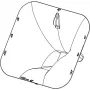 NEXO PNU-P12FLGPS-BK bride de pavillon / adaptateur de dispersion pour systèmes d'enceintes P12, noir