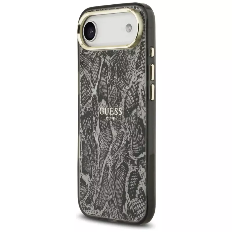 Guess Coque MagSafe Python Pattern pour iPhone Air - noir