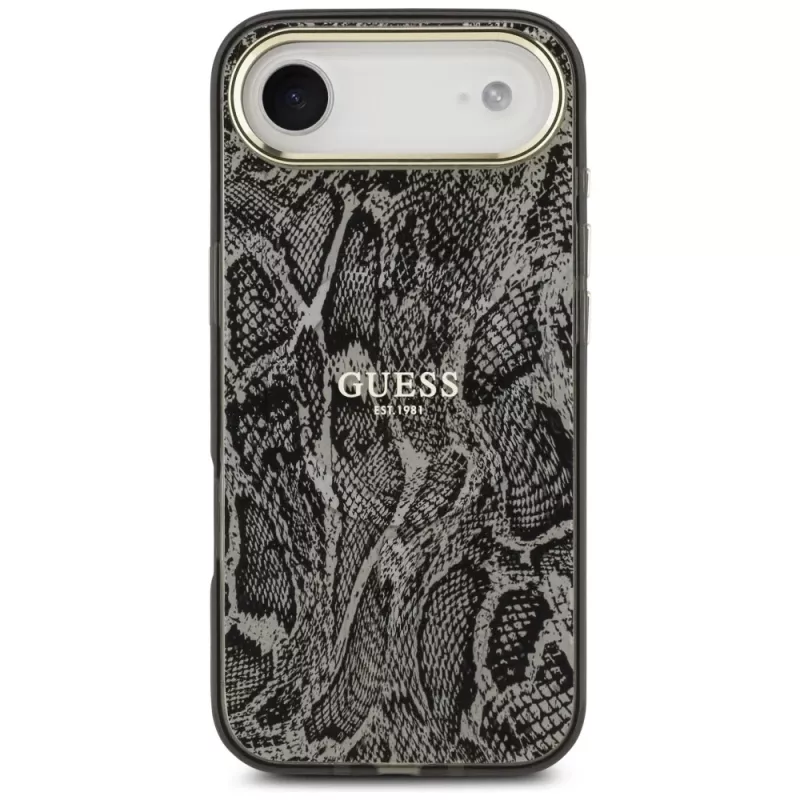 Guess Coque MagSafe Python Pattern pour iPhone Air - noir