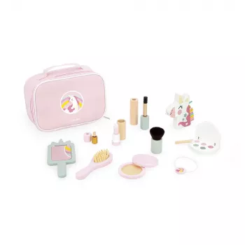 Janod Coffret de beauté d'imitation Little Miss Unicorn avec 10 accessoires 3+