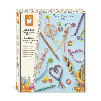 Kit créatif Janod Scoubidou Filofun ornements 7+