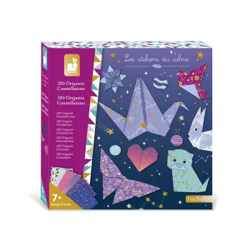 Kit de création origami Janod constellations 200 feuilles 7+