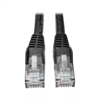 Tripp Câble réseau Cat6 Gigabit moulé sans accroc RJ45 M/M 25 ft noir