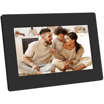 Cadre photo numérique Wi-Fi 7 pouces AGFAPHOTO APF700 avec 32 Go de stockage, écran tactile IPS LCD, capteur de mouvement, rotation automatique, noir
