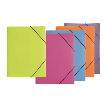 Pagna pochette à élastique A3 PP 3 rabats vert citron