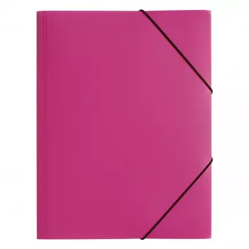 PAGNA pochette à élastique A3 PP 3 rabats rose foncé