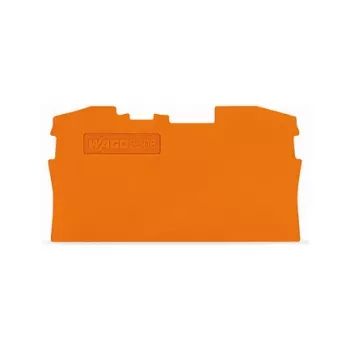 Plaque d'extrémité et intermédiaire 2006-1292 WAGO, 1 mm, orange