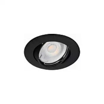 SYNERGY21 spot LED encastré Phos orientable rond noir CCT commutable 7W 550lm