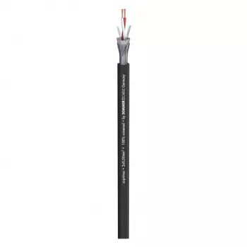 Câble microphone SC-Primus Sommer Cable, 2 x 0,50 mm², PVC Ø 6,7 mm, noir, vendu au mètre (200-0151)