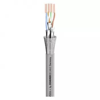 Câble réseau SC-Mercator CAT.7 Sommer Cable, FRNC, Ø 6,5 mm, gris (580-0306F)