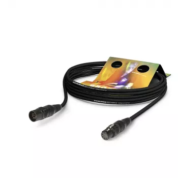 Câble DMX512 Sommer Cable Binary 434 4 x² XLR mâle femelle HICON, 10 m, noir