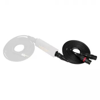 Câble adaptateur DMX SC-Peacock MKII Sommer Cable, 2 x 0,22 mm², fiche XLR 3 broches vers embase XLR 5 broches, HICON, noir, 5 m (PCGU-0500-SW)