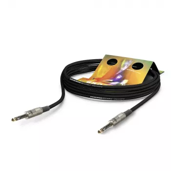 Câble patch/insert Sommer Cable Stage 22 Highflex, 2 x 0,22 mm², jack stéréo 6,3 mm mâle vers jack stéréo 6,3 mm mâle, HICON, noir, 2,5 m (SG2S-0250-SW)