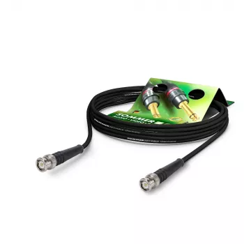 Câble coaxial HF RG58 Sommer Cable RG-Classic, 50 Ω, fiche BNC vers fiche BNC, HICON, noir, 2,5 m (RL58-0250-SW-SW)