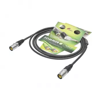 Câble réseau Sommer Cable SC-Mercator CAT.7 PUR, 8 x 0,14 mm², RJ45 vers RJ45, NEUTRIK, noir, 3 m (P7NE-0300-SW)