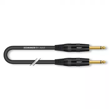 Câble d'instrument Sommer Cable SC-Spirit LLX 6,0 m TS/TS mono noir