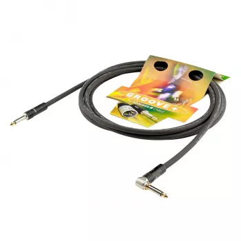 Câble d'instrument Sommer Cable SC-Spirit LLX 6 m, noir, jack TS 6,3 mm coudé vers droit