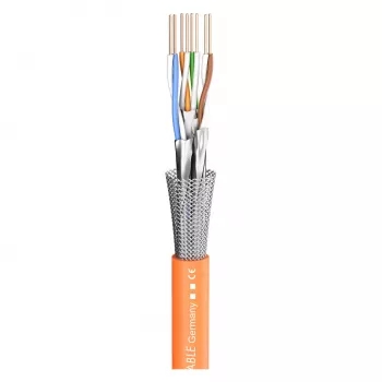Câble d'installation réseau Sommer Cable SC-Mercator CAT.7 S/FTP, 8 conducteurs intérieurs 4x2² FRNC, orange