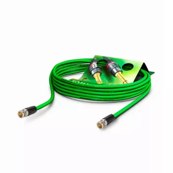 Câble patch vidéo Sommer Cable SC-Slimline (RCB) 75 Ω, fiche BNC vers fiche BNC, NEUTRIK, vert, 0,6 m (SNGR-0060-GN-SW)