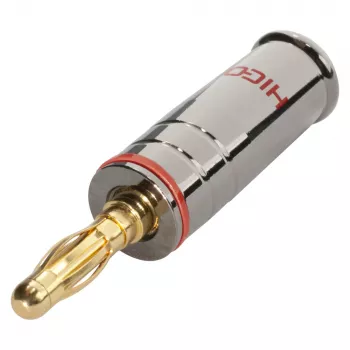 Fiche banane Sommer Cable HICON, connecteur à borne à vis, rouge