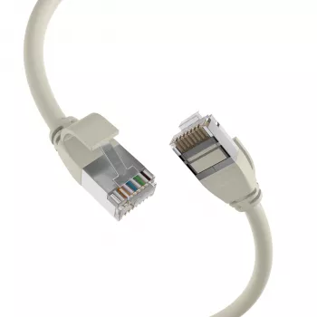 Câble de raccordement RJ45 EFB Elektronik Cat.6A U/FTP TPE 4mm Ultraflex gris 3 m