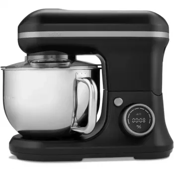 MEDION LIFE robot pâtissier numérique MD18420 (noir, 1200 W, bol de 5 L, avec bol à glace)