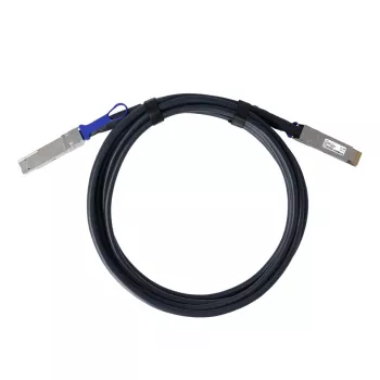 Câble cuivre à attache directe BlueOptics Fortinet FN-CABLE-QSFPDD-DAC-02 compatible BlueLAN BL292901X2M26 QSFP-DD, 400GBASE-CR4, 26 AWG, 2 mètres