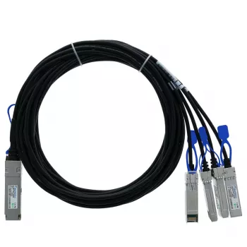 BlueOptics Fortinet FN-CABLE-QSFP28-4SFP28-5 BlueLAN SC282701L5M26 Câble breakout Direct Attach passif 100GBASE-CR4 QSFP28 vers 4x25GBASE-CR SFP28, 5 mètres