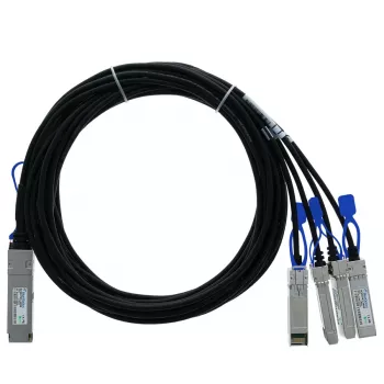 BlueOptics Fortinet FN-CABLE-QSFP28-4SFP28-5 BlueLAN SC282701L5M26 Câble breakout Direct Attach passif 100GBASE-CR4 QSFP28 vers 4x25GBASE-CR SFP28, 5 mètres