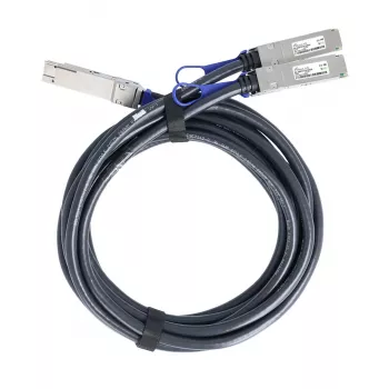 Câble direct attach breakout BlueOptics Cisco QDD-2Q200-CU2M BlueLAN passif 400GBASE-CR8 QSFP-DD vers 2x200GBASE-CR4 QSFP56, 2 m