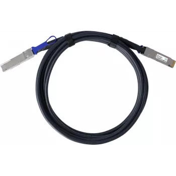Câble d'attache directe QSFP-DD BlueLAN compatible Mikrotik DDQ+DA0001, 400GBASE-CR4, Ethernet, 26 AWG, 1 mètre (DDQ+DA0001-BL)