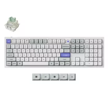 Keychron Q6HW-P1 clavier mécanique Full Size Magnetic blanc