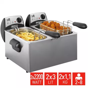 FRITEL Friteuse Starter 6 litres 4,4 kW grise