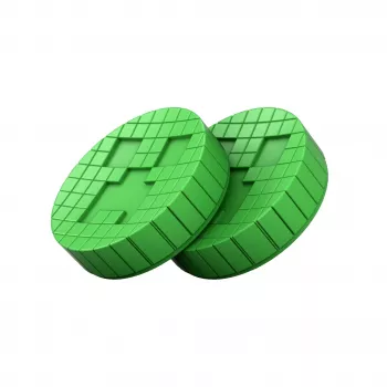 Embouts antidérapants SteelSeries KontrolFreek Thumb Grips Creeper Edition verts (2 pièces) pour Nintendo Switch Joy-Cons / Pro Controller