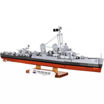 Maquette plastique COBI USS Kidd DD-661 destroyer classe Fletcher 1:350