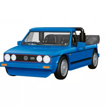 COBI 24661 Volkswagen Golf GTI British Version Cabriolet (1984) Jeu de construction, 1:35, bleu
