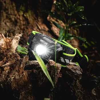 VAYOX VA0020 Rechargeable Headlamp, 170 lm, Motion Sensor, 1200 mAh, USB-C, IP66, Black