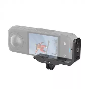 Support adaptateur PULUZ horizontal vertical avec vis 1/4 inch et système GoPro pour Insta360 X4 / Insta360 X5 / PU982B