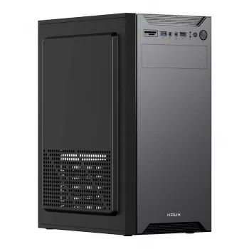 KRUX KIRO Boîtier ATX Midi Tower, sans fenêtre, sans alimentation, noir
