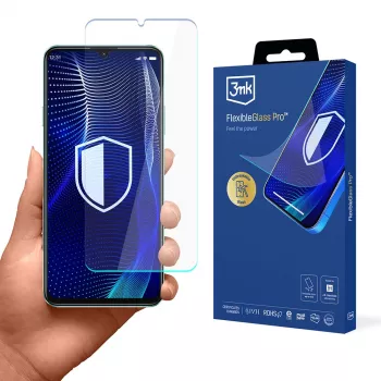 3MK PROTECTION Film de protection d'écran FlexibleGlass Pro pour Huawei Nova Y72 - Verre hybride, dureté 7H, 0,3 mm, revêtement oléophobe, bords arrondis 2,5D, compatible coque, auto-réparateur