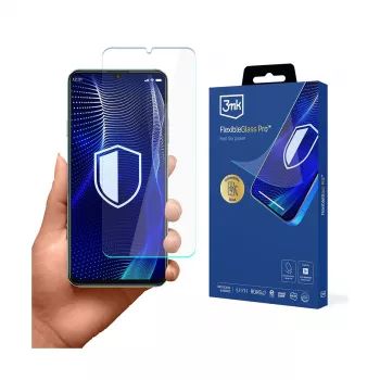 3MK PROTECTION Film de protection d'écran FlexibleGlass Pro pour Huawei Nova Y72 - Verre hybride, dureté 7H, 0,3 mm, revêtement oléophobe, bords arrondis 2,5D, compatible coque, auto-réparateur