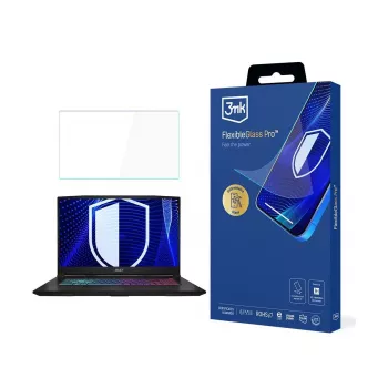 Protection d'écran FlexibleGlass Pro 3MK PROTECTION pour ordinateur portable MSI Katana 17,3 inch (jusqu'à 19) - verre hybride 0,3 mm, dureté 7H, anti-traces de doigts, sans bulles