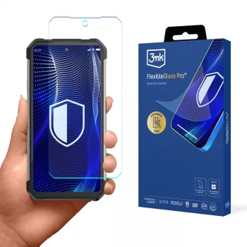 3MK PROTECTION Film de protection d'écran FlexibleGlass Pro pour Unihertz Shark 5G - verre hybride, dureté 7H, 0,3 mm, transparent